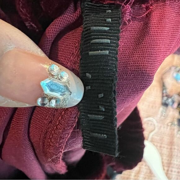 H. Lorenzo unravel luxury burgundy palazzo trousers Style UWCA038E18136001- - Picture 11 of 16